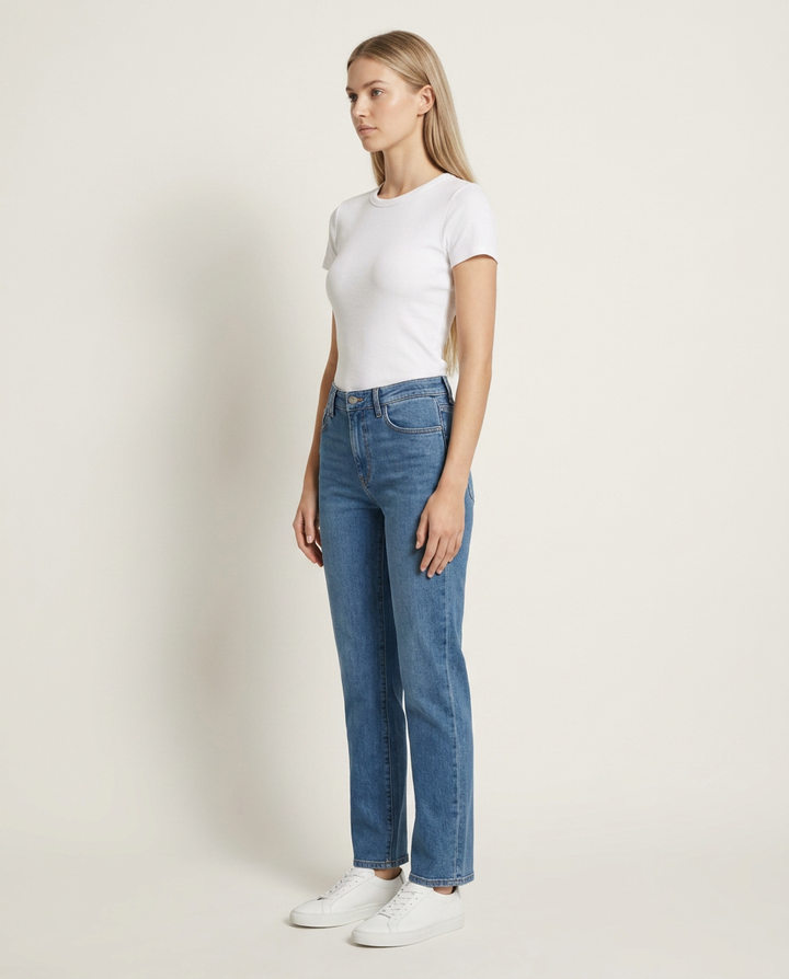 Jeans Women Straight Leg Denim – Casual