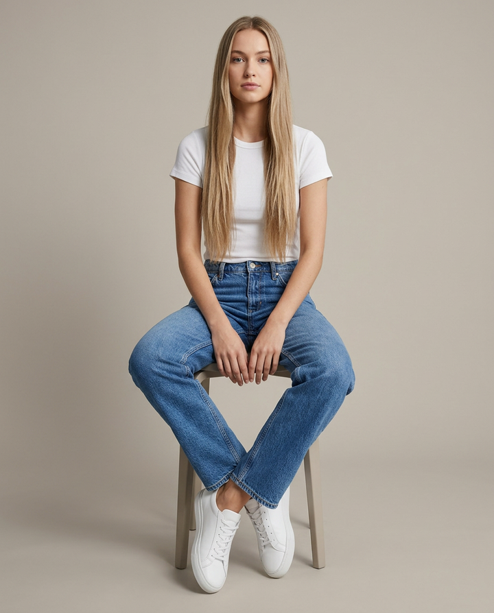 Jeans Women Straight Leg Denim – Casual