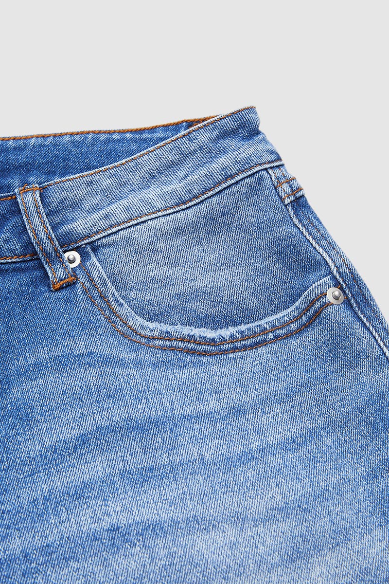 Jeans Women Straight Leg Mid Rise – Casual