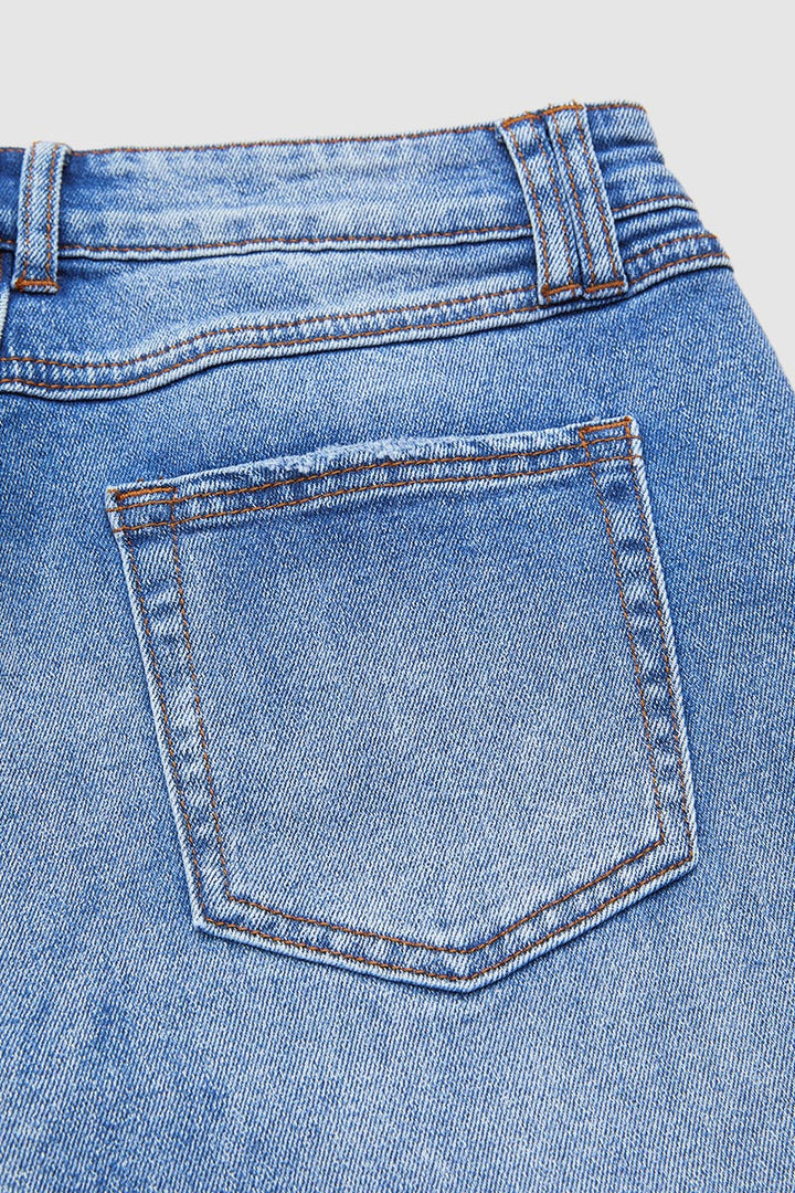 Jeans Women Straight Leg Mid Rise – Casual