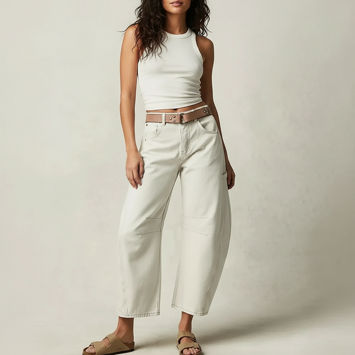 Jeans Women Relaxed Fit High Waist – Casual