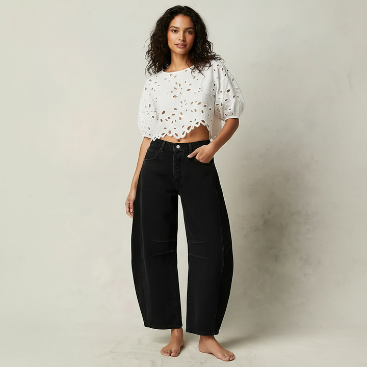 Jeans Women Relaxed Fit High Waist – Casual