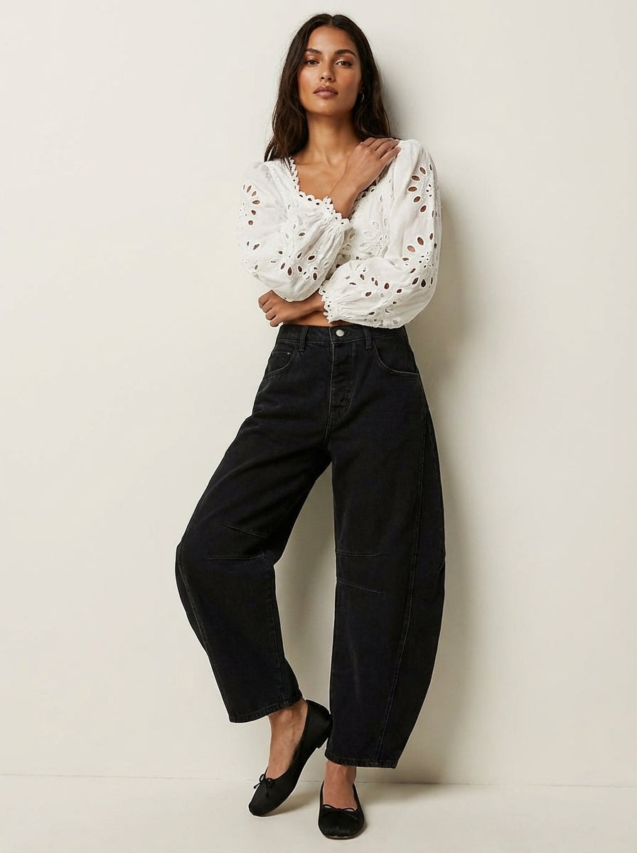 Jeans Women Relaxed Fit High Waist – Casual