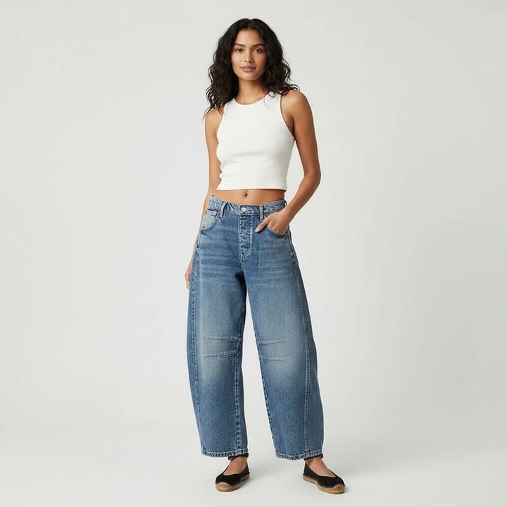 Jeans Women Relaxed Fit High Waist – Casual