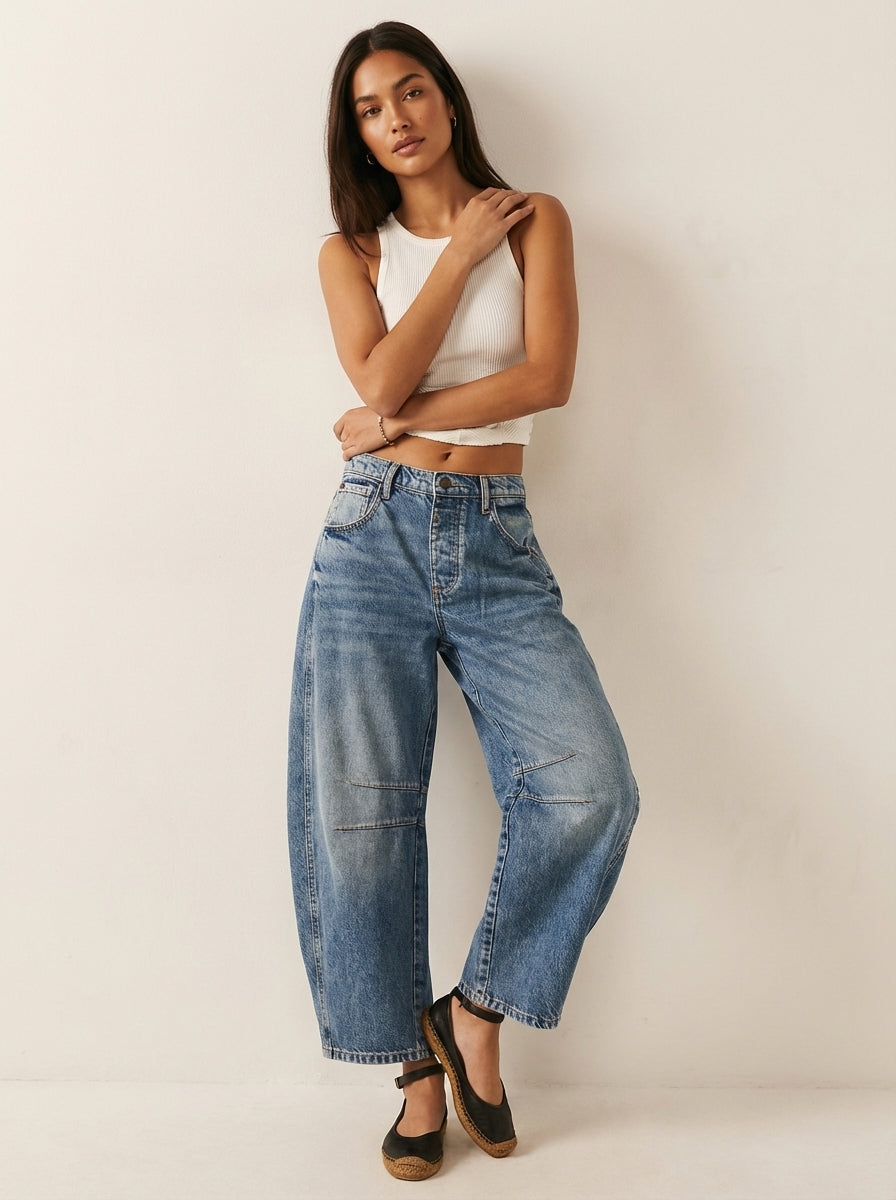 Jeans Women Relaxed Fit High Waist – Casual