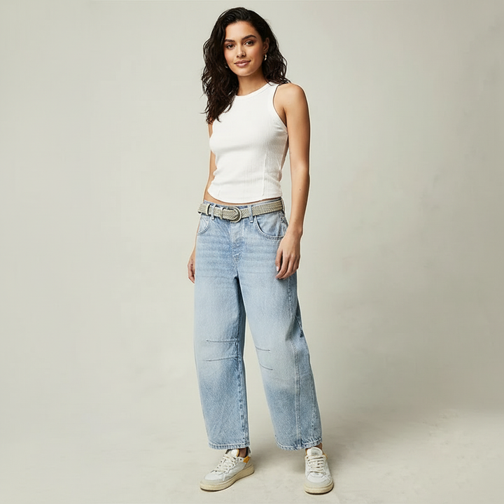 Jeans Women Relaxed Fit High Waist – Casual