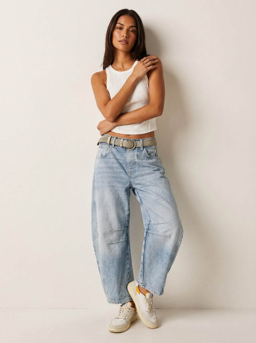 Jeans Women Relaxed Fit High Waist – Casual