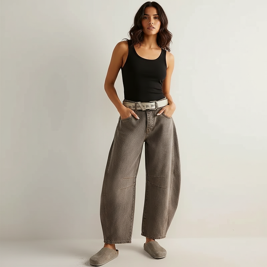 Jeans Women Relaxed Fit High Waist – Casual