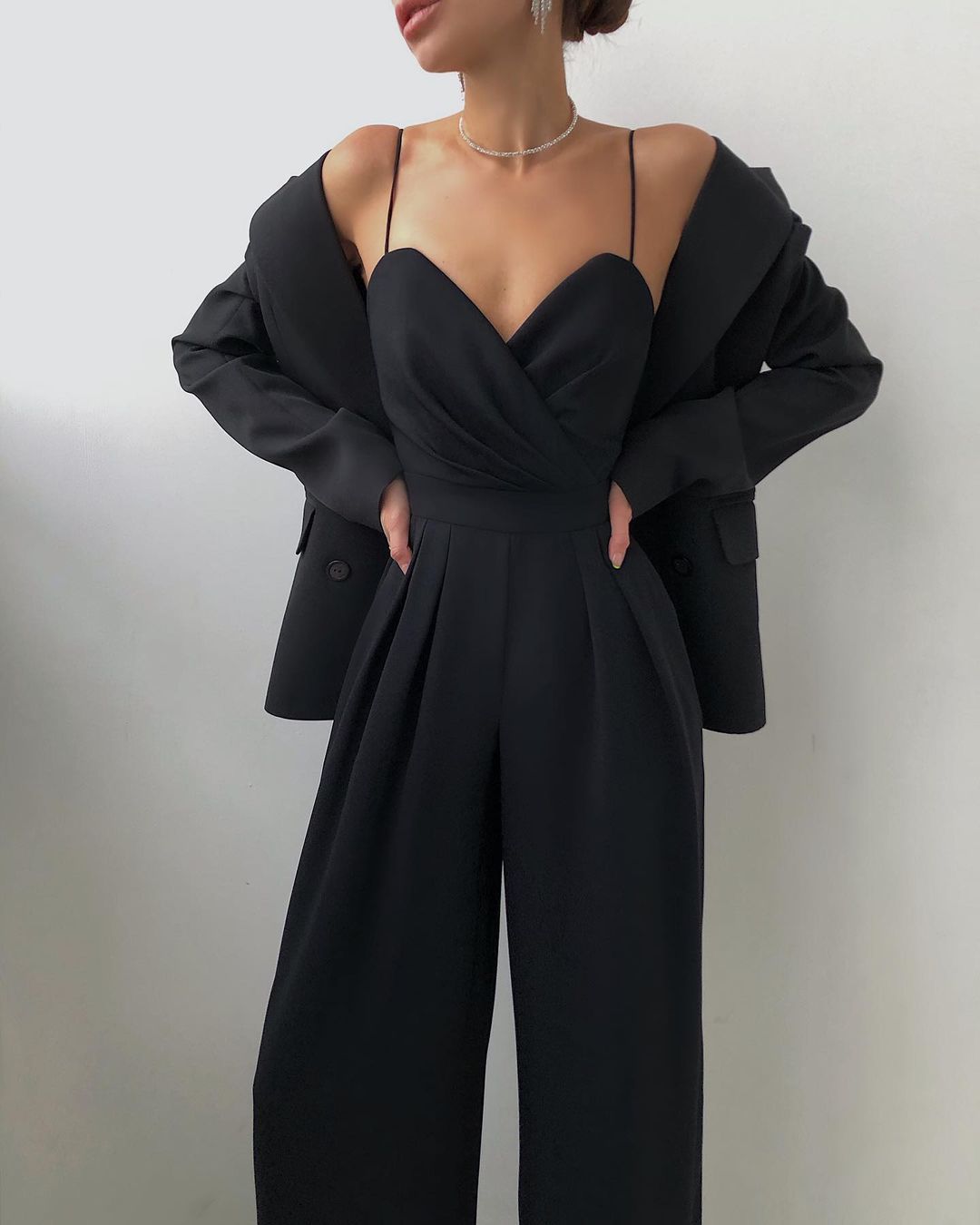 Jumpsuit Women Wide Leg Straps – Summer