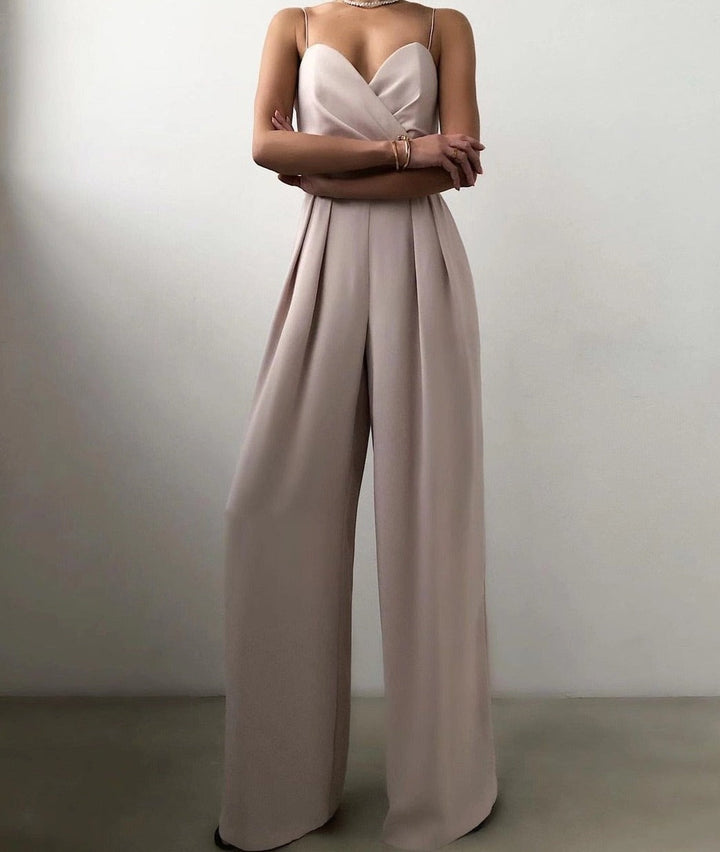 Jumpsuit Women Wide Leg Straps – Summer
