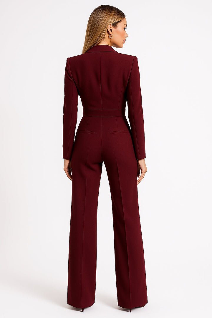 Jumpsuit Women V-Neck Wide Leg – Wedding