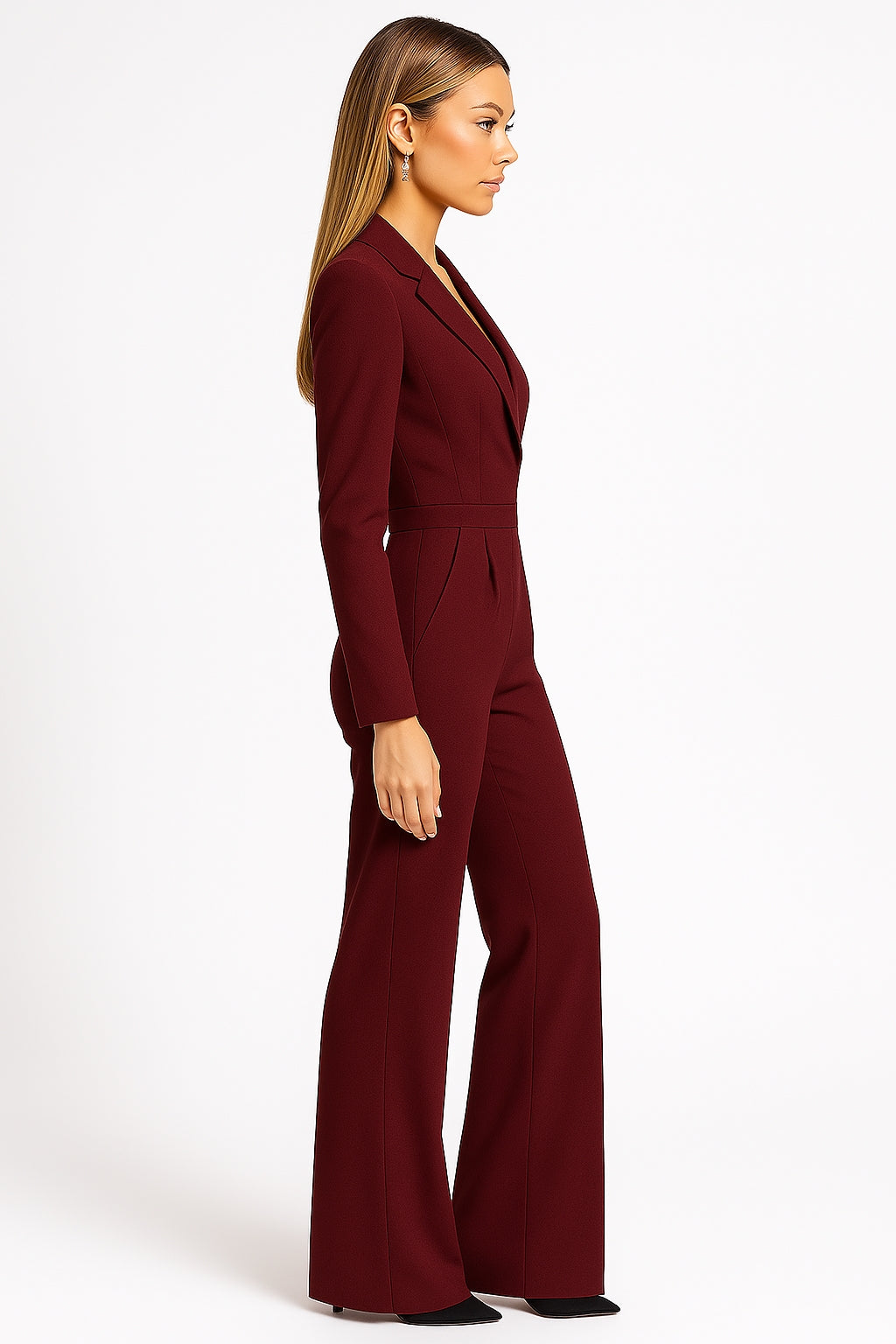 Jumpsuit Women V-Neck Wide Leg – Wedding