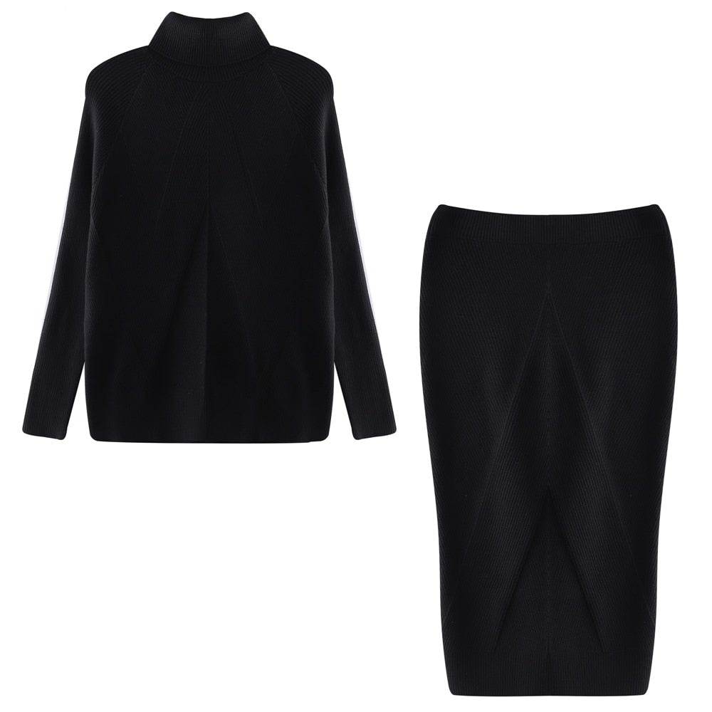 Dress Women Knitted Comfortable Long Sleeve – Winter