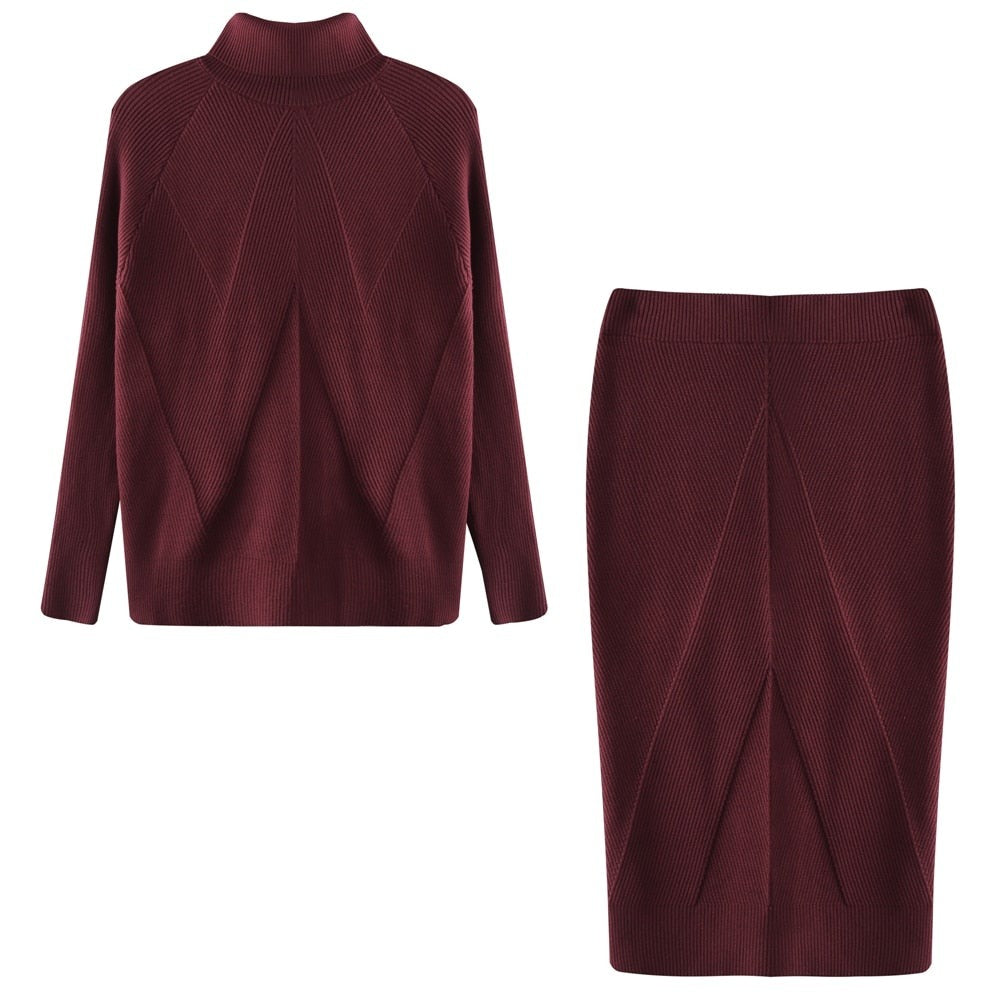 Dress Women Knitted Comfortable Long Sleeve – Winter