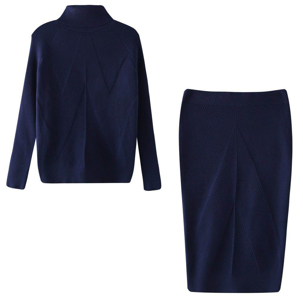 Dress Women Knitted Comfortable Long Sleeve – Winter