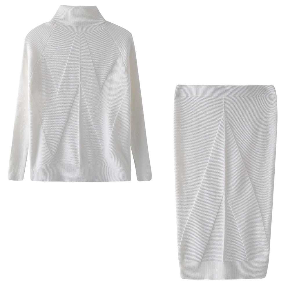 Dress Women Knitted Comfortable Long Sleeve – Winter
