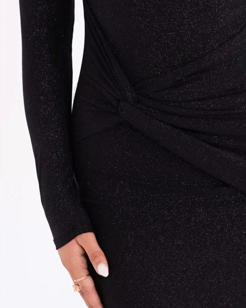 Dress Women Maxi Off-Shoulder Glitter – Party