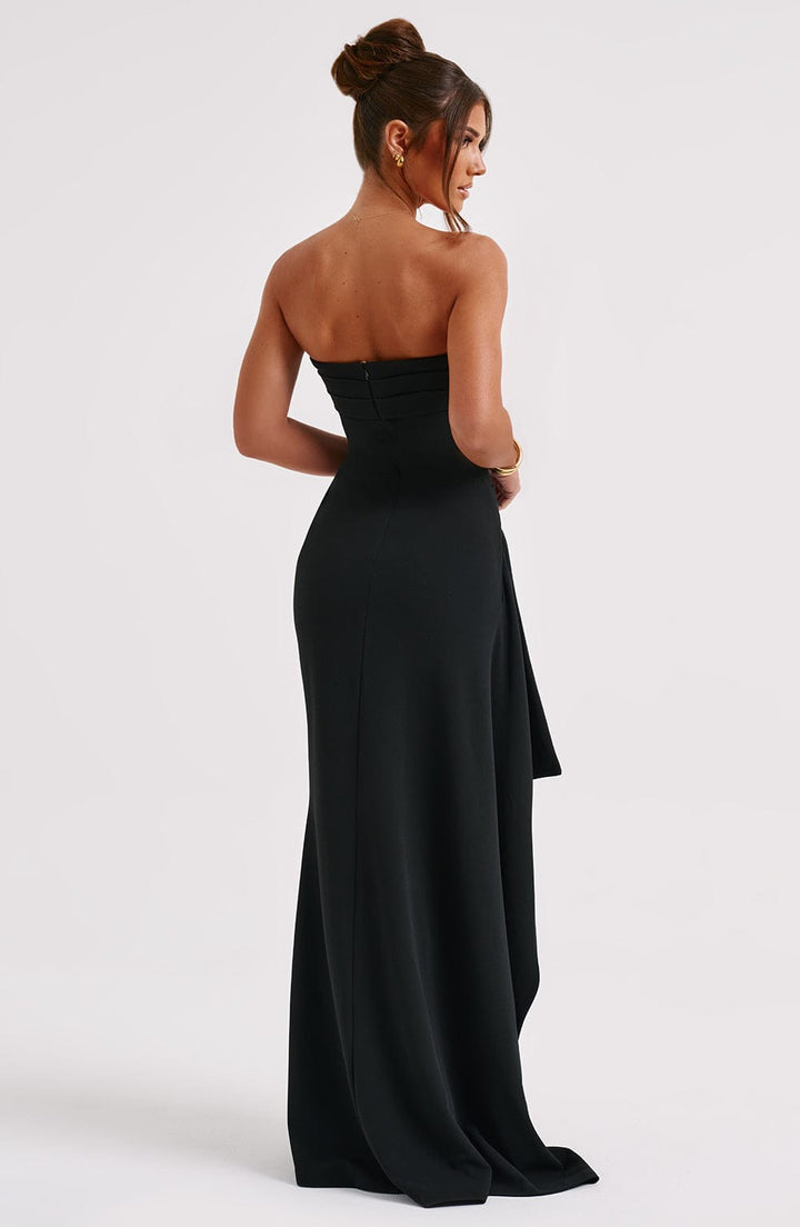 Dress Women Maxi Strapless High Split – Wedding
