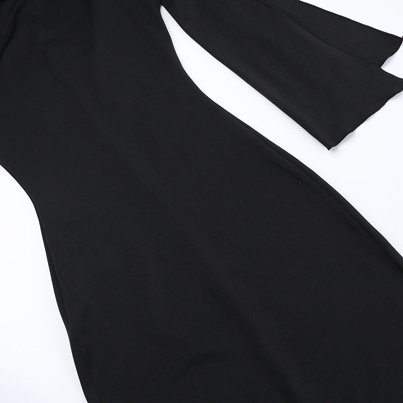 Dress Women Fitted One-Shoulder Bow Detail – Wedding