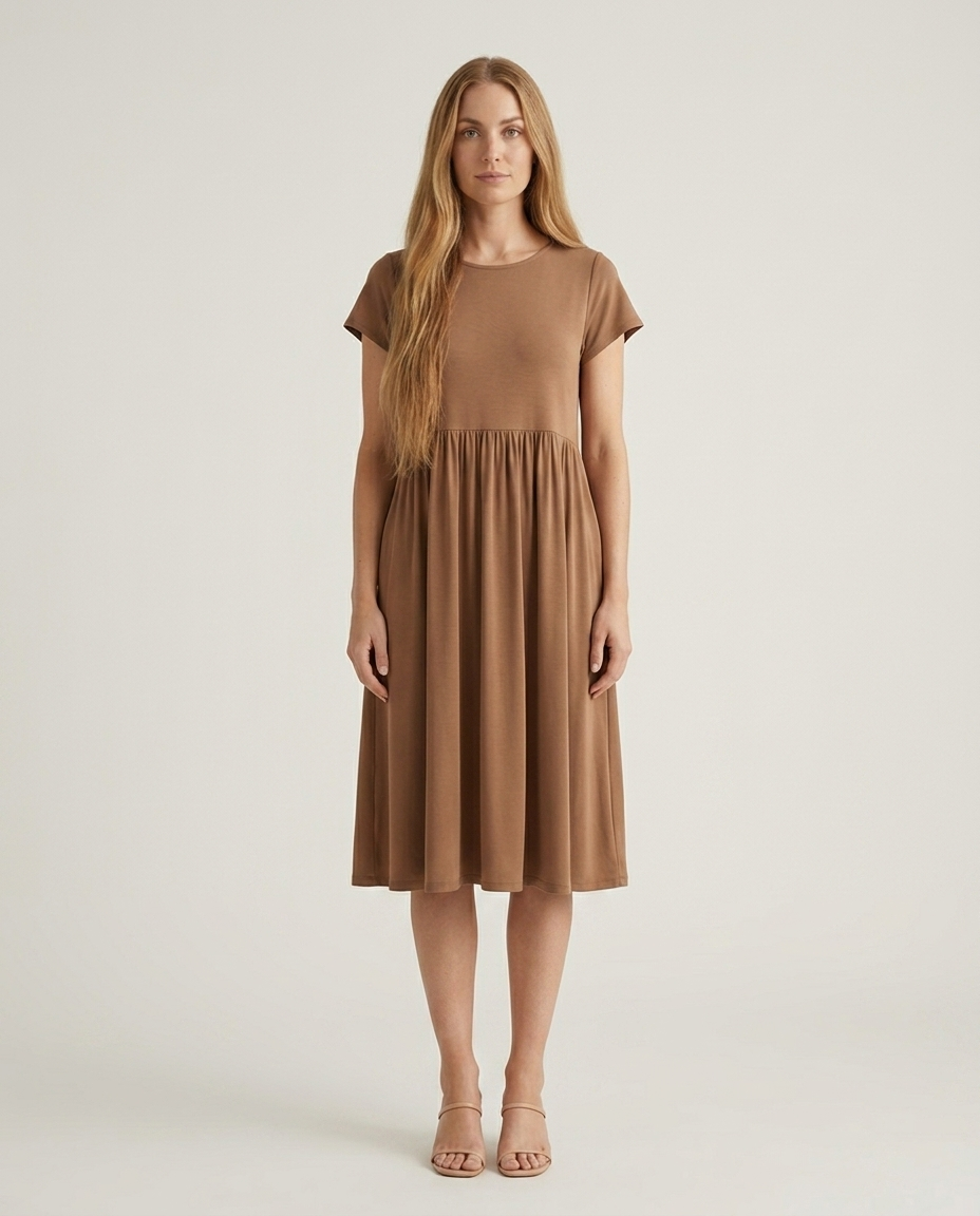Dress Women Flowing Viscose – Office