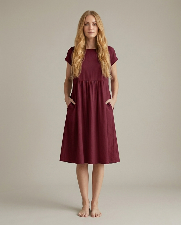 Dress Women Flowing Viscose – Office