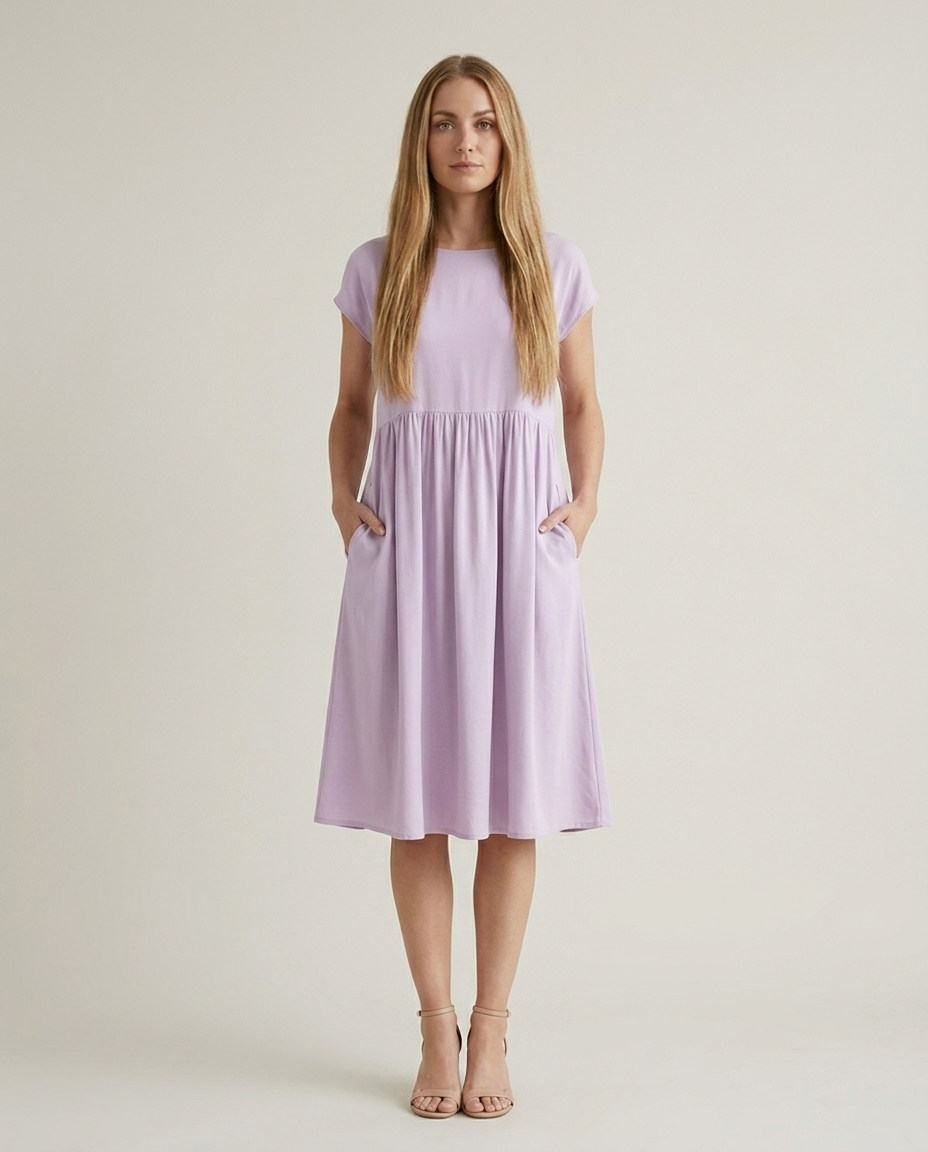 Dress Women Flowing Viscose – Office