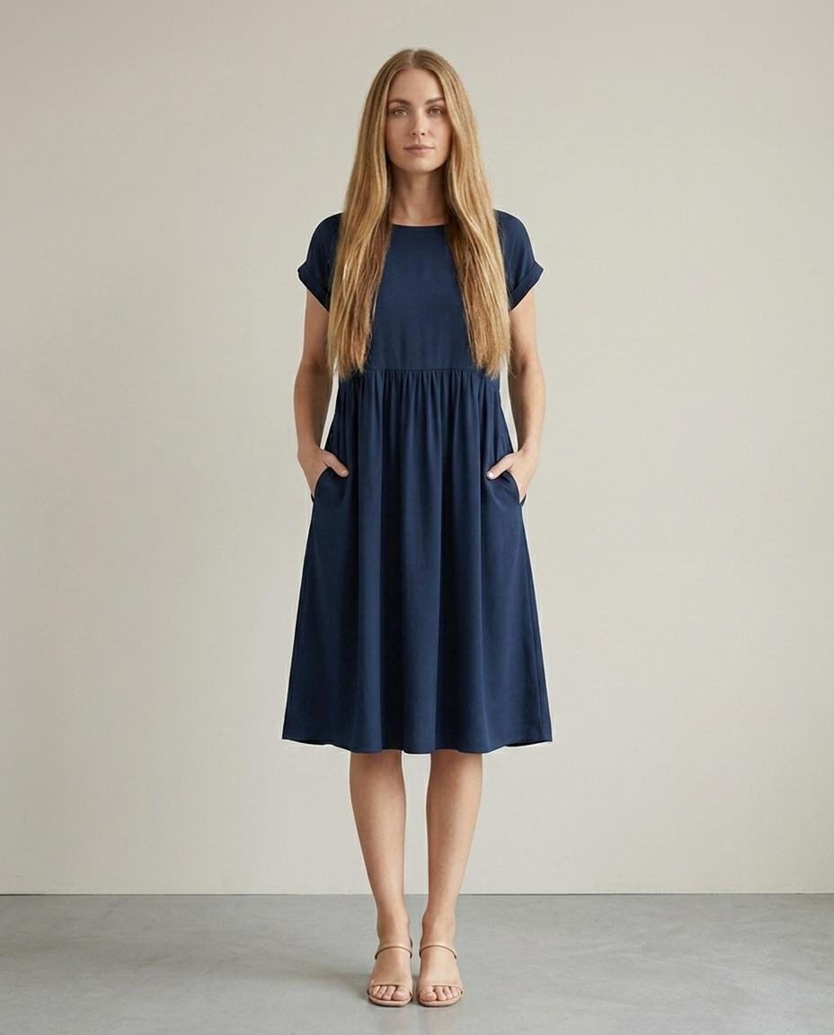 Dress Women Flowing Viscose – Office
