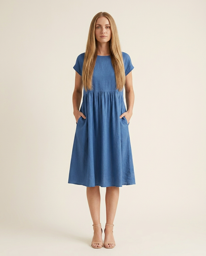 Dress Women Flowing Viscose – Office