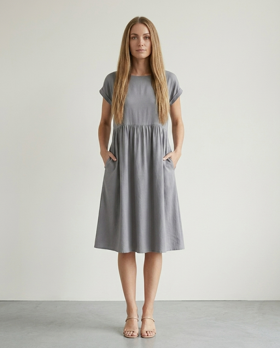 Dress Women Flowing Viscose – Office