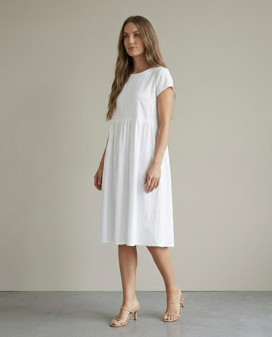 Dress Women Flowing Viscose – Office
