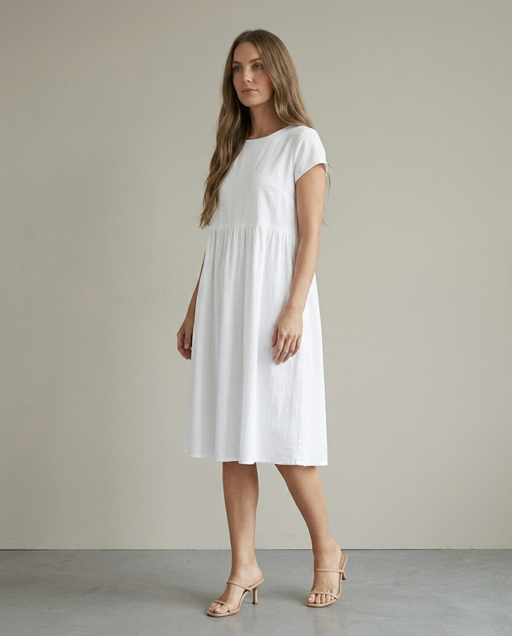 Dress Women Flowing Viscose – Office