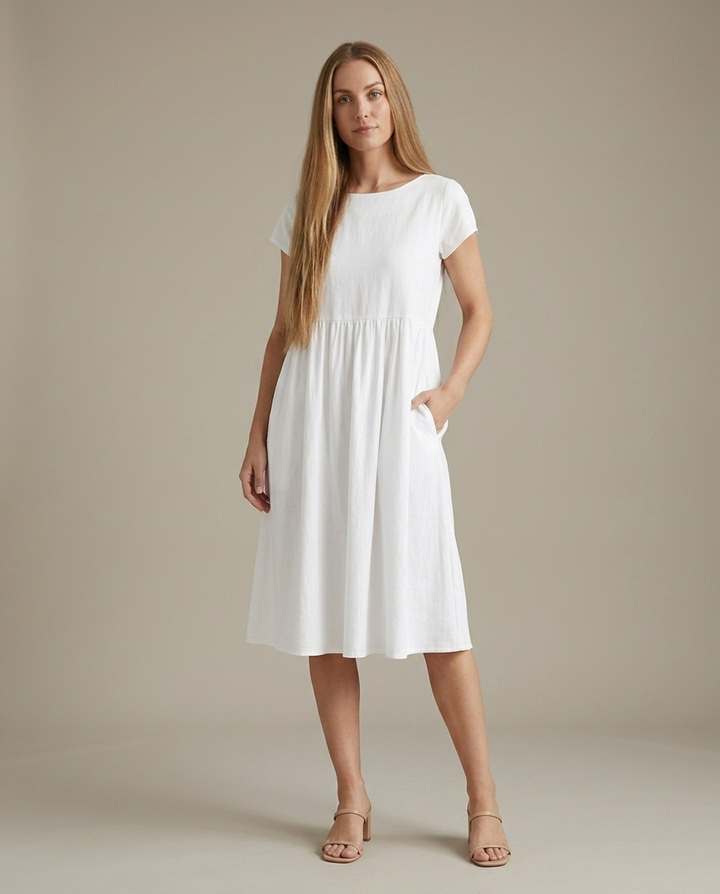 Dress Women Flowing Viscose – Office