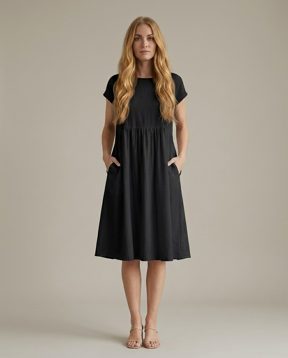 Dress Women Flowing Viscose – Office