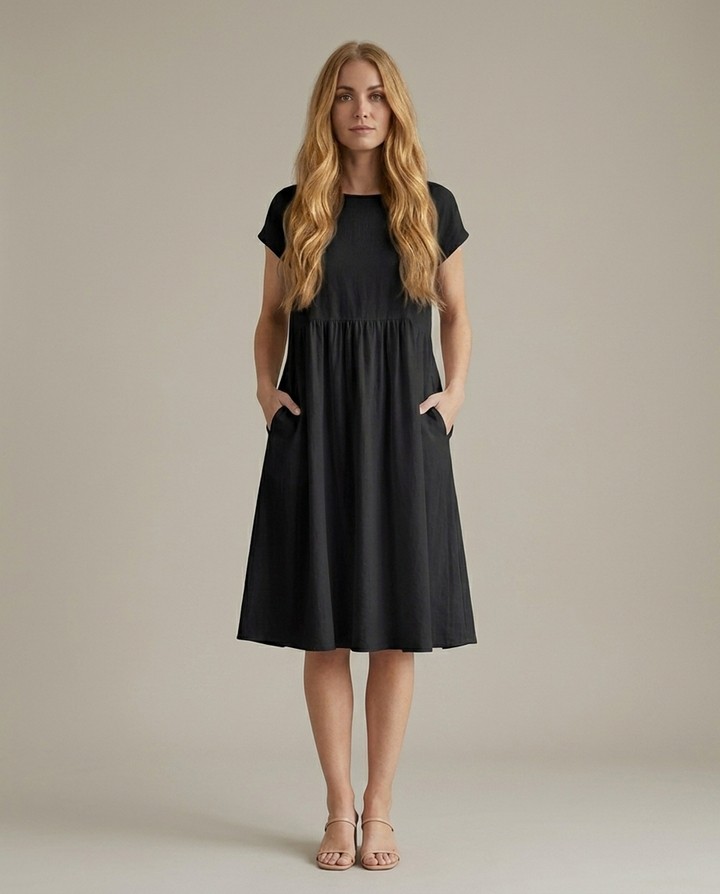 Dress Women Flowing Viscose – Office