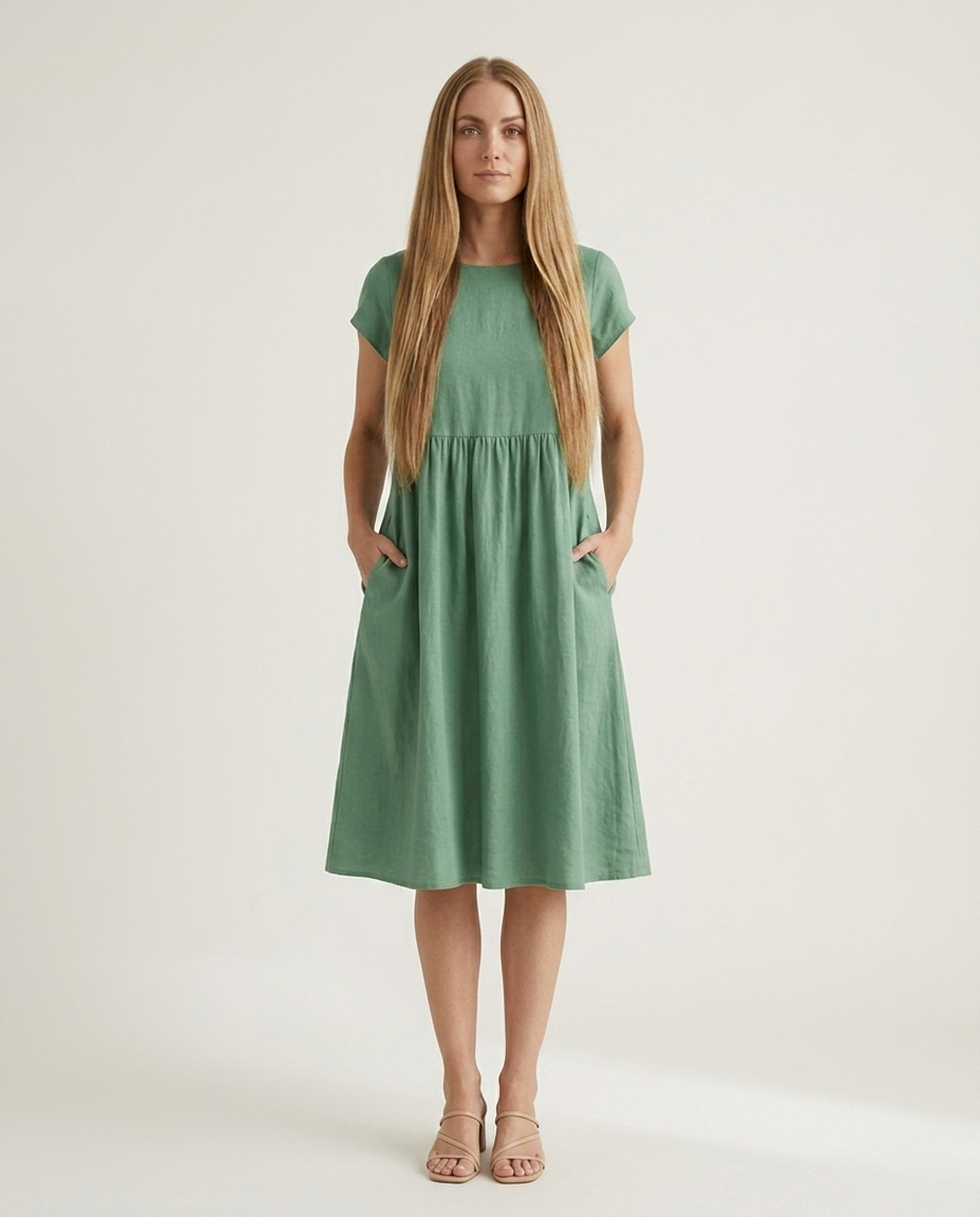 Dress Women Flowing Viscose – Office
