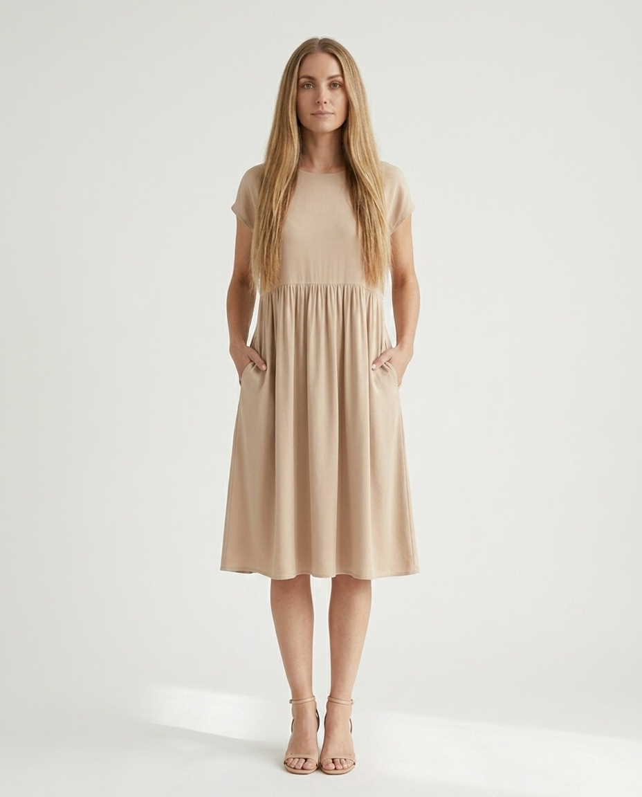 Dress Women Flowing Viscose – Office