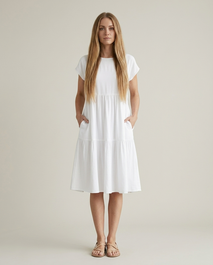 Dress Women Flowing Viscose – Office