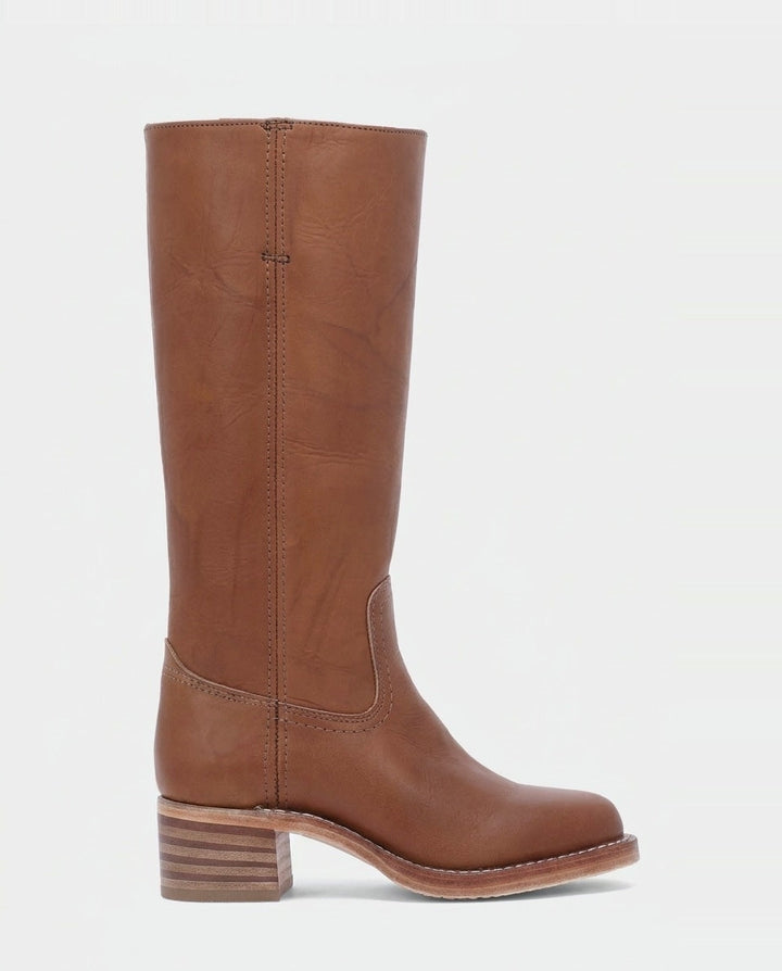 Boots Women Knee-High Low Block Heel – Casual
