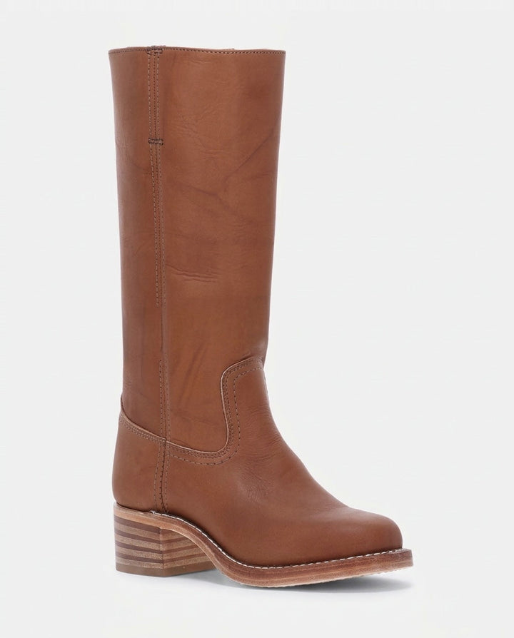 Boots Women Knee-High Low Block Heel – Casual