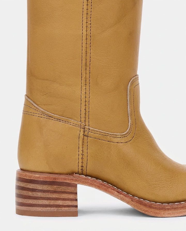 Boots Women Knee-High Low Block Heel – Casual
