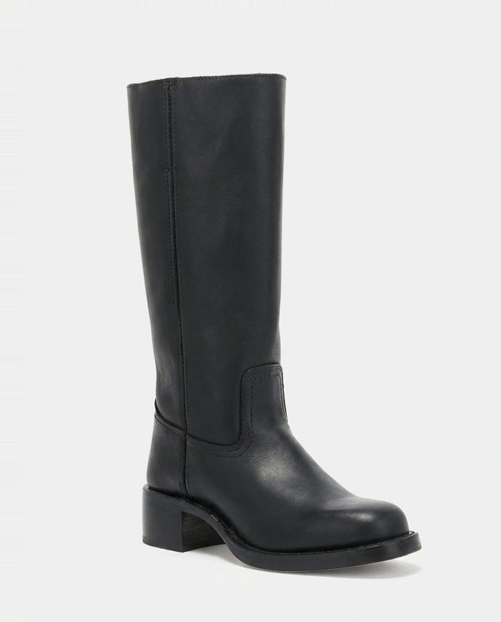 Boots Women Knee-High Low Block Heel – Casual