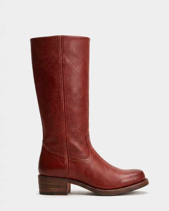 Boots Women Knee-High Low Block Heel – Casual