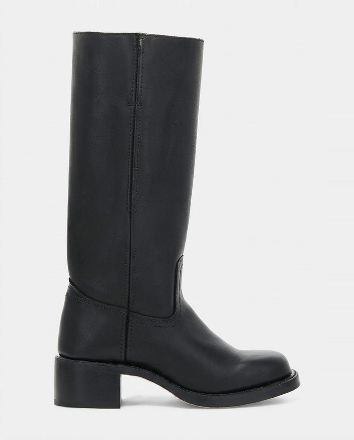 Boots Women Knee-High Low Block Heel – Casual