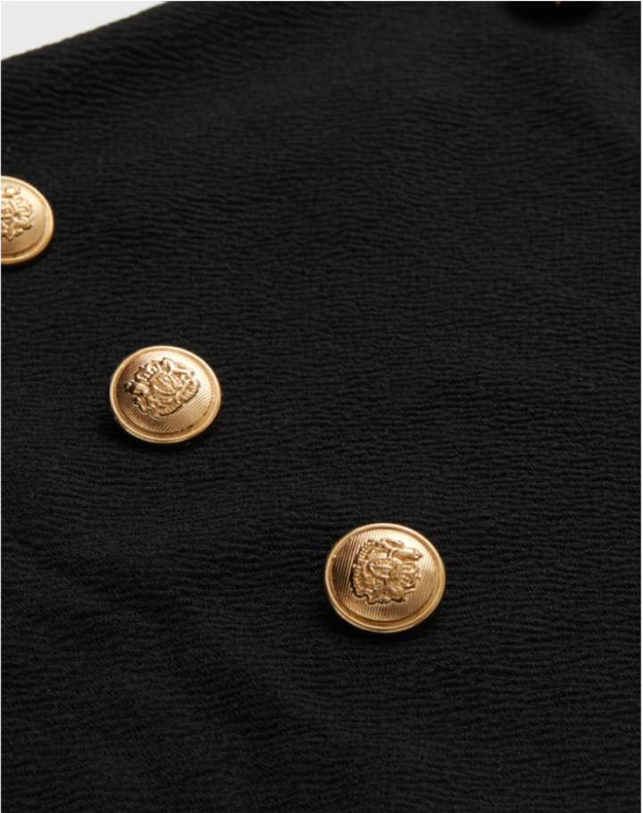 Skirt Women Midi High Waist Metal Buttons – Office