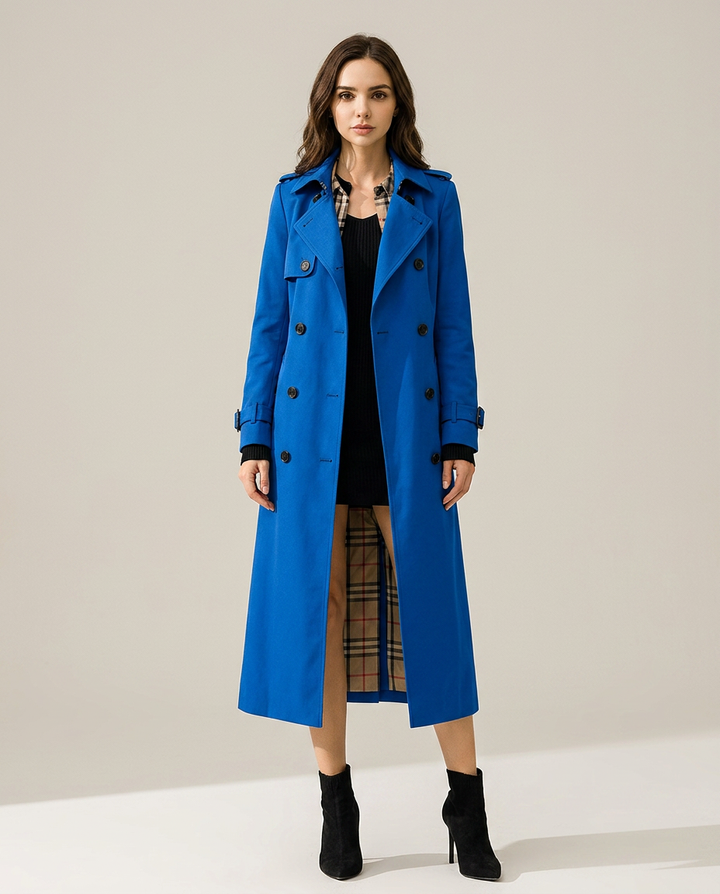 Coat Women Long Belted Casual – Casual