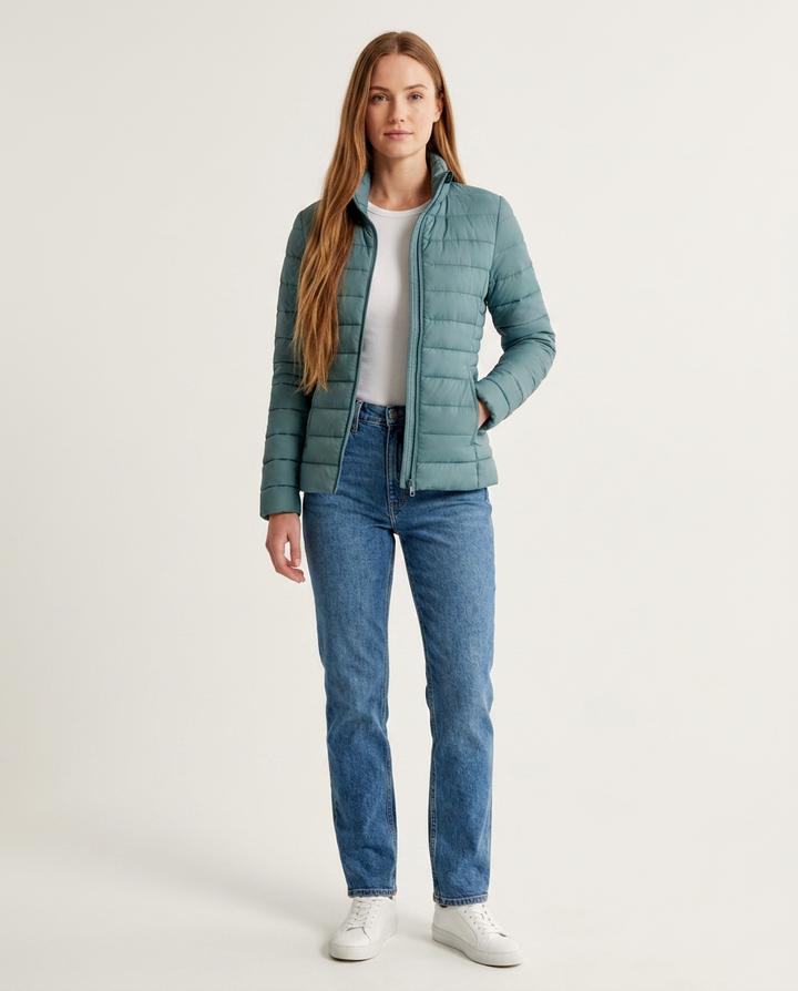 Jacket Women Slim Fit Lightweight Puffer – Winter