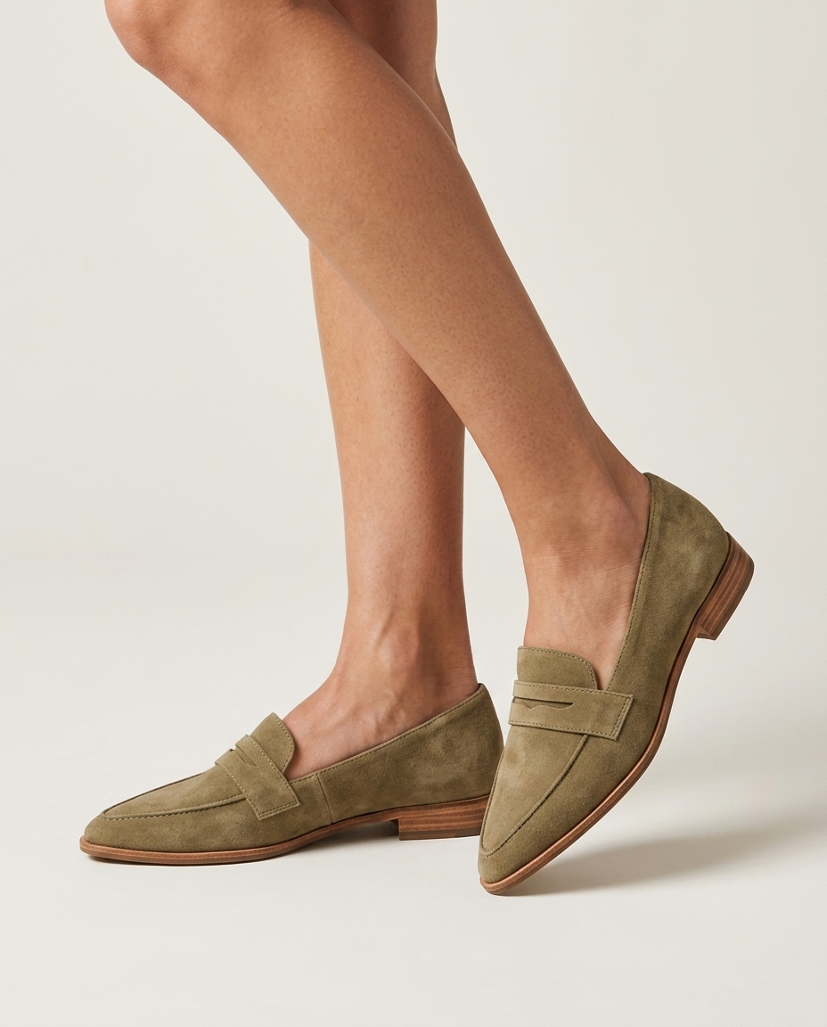 Shoes Women Suede Loafers with Insole – Casual