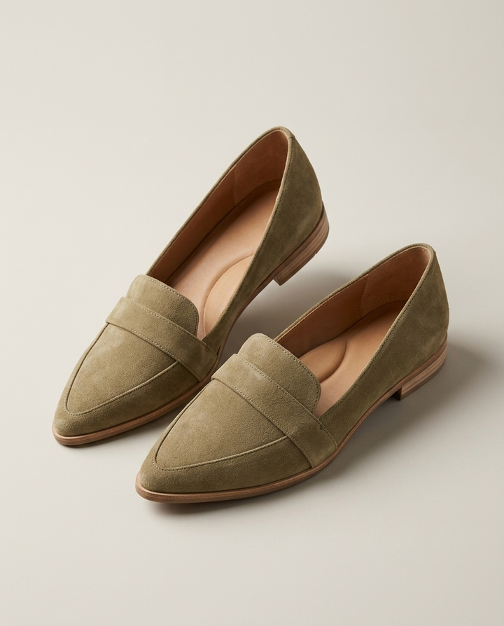 Shoes Women Suede Loafers with Insole – Casual