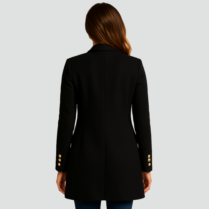 Coat Women Tailored Double-Breasted – Office