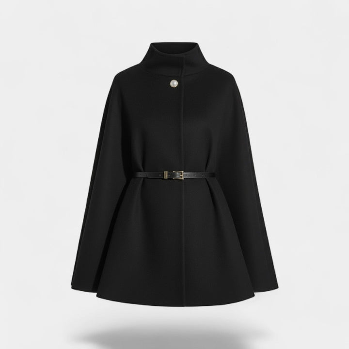 Coat Women Short Wool Blend Single Button – Winter